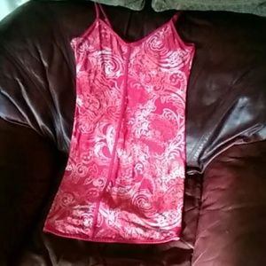 Cute red Summer night gown nightie sz. M